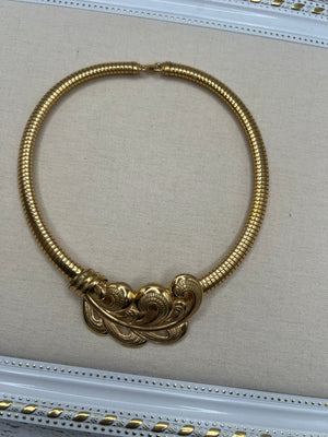 Gold Collar Vintage Necklace