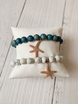 Starfish Charm Beaded Bracelet