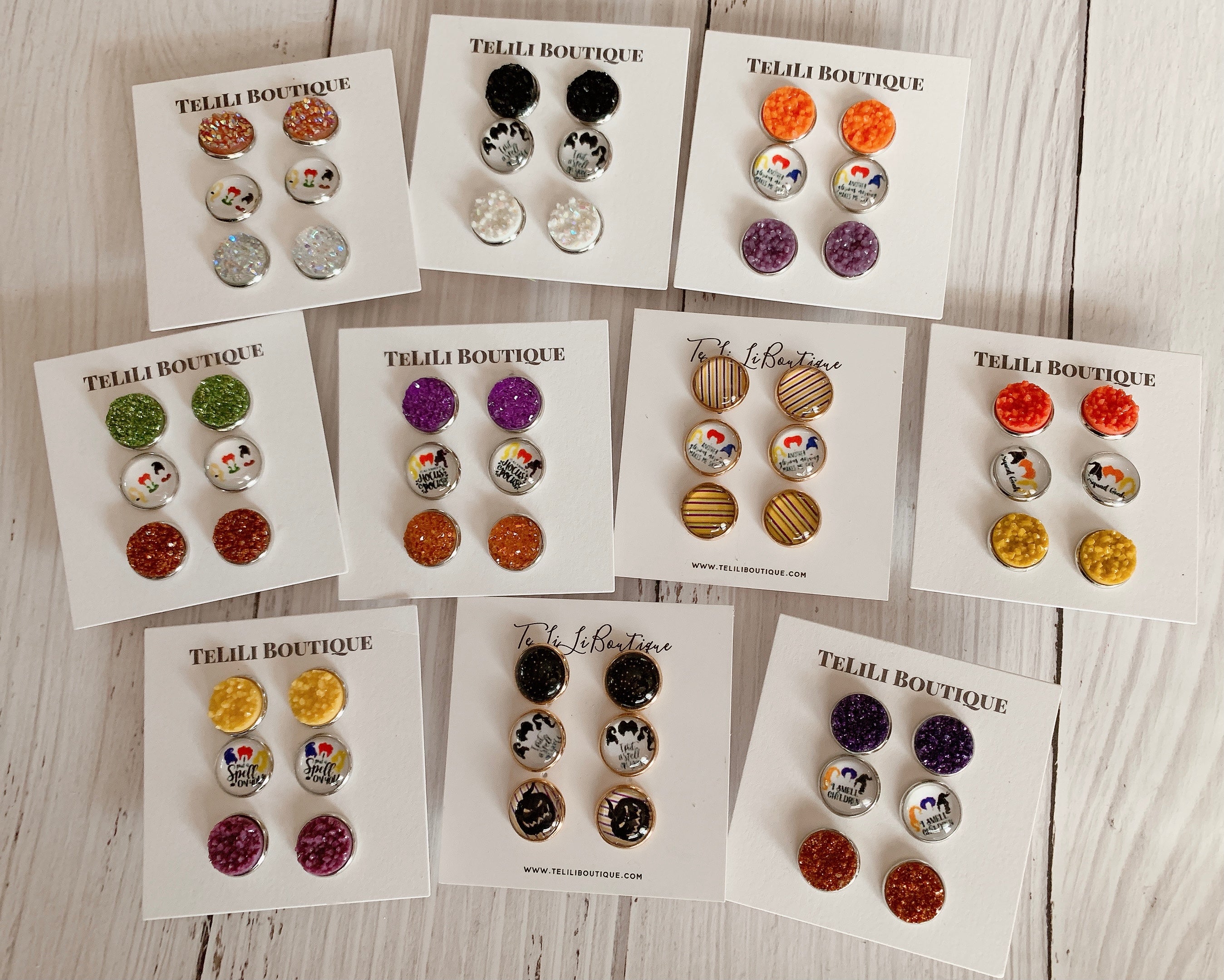 Halloween Hocus Pocus Earring Sets