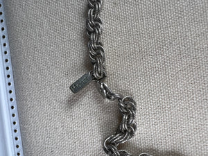 Silver Vintage Monet Pendant Necklace