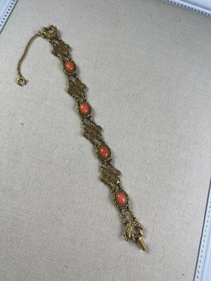 Vintage Golden Peach Bracelet