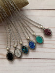 Druzy Pendant Necklaces