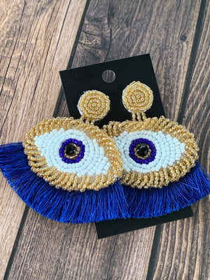 Evil Eye 🧿 Beaded Earrings