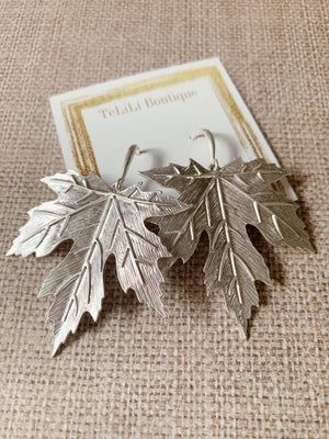 Silver Leaf 🍁 Dangles