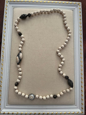 Clouds Beaded Necklace