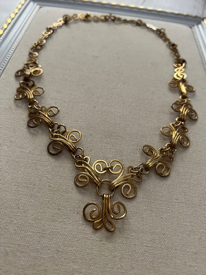 Vintage Dainty Gold Necklace
