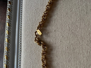 Vintage Gold Monet Necklace