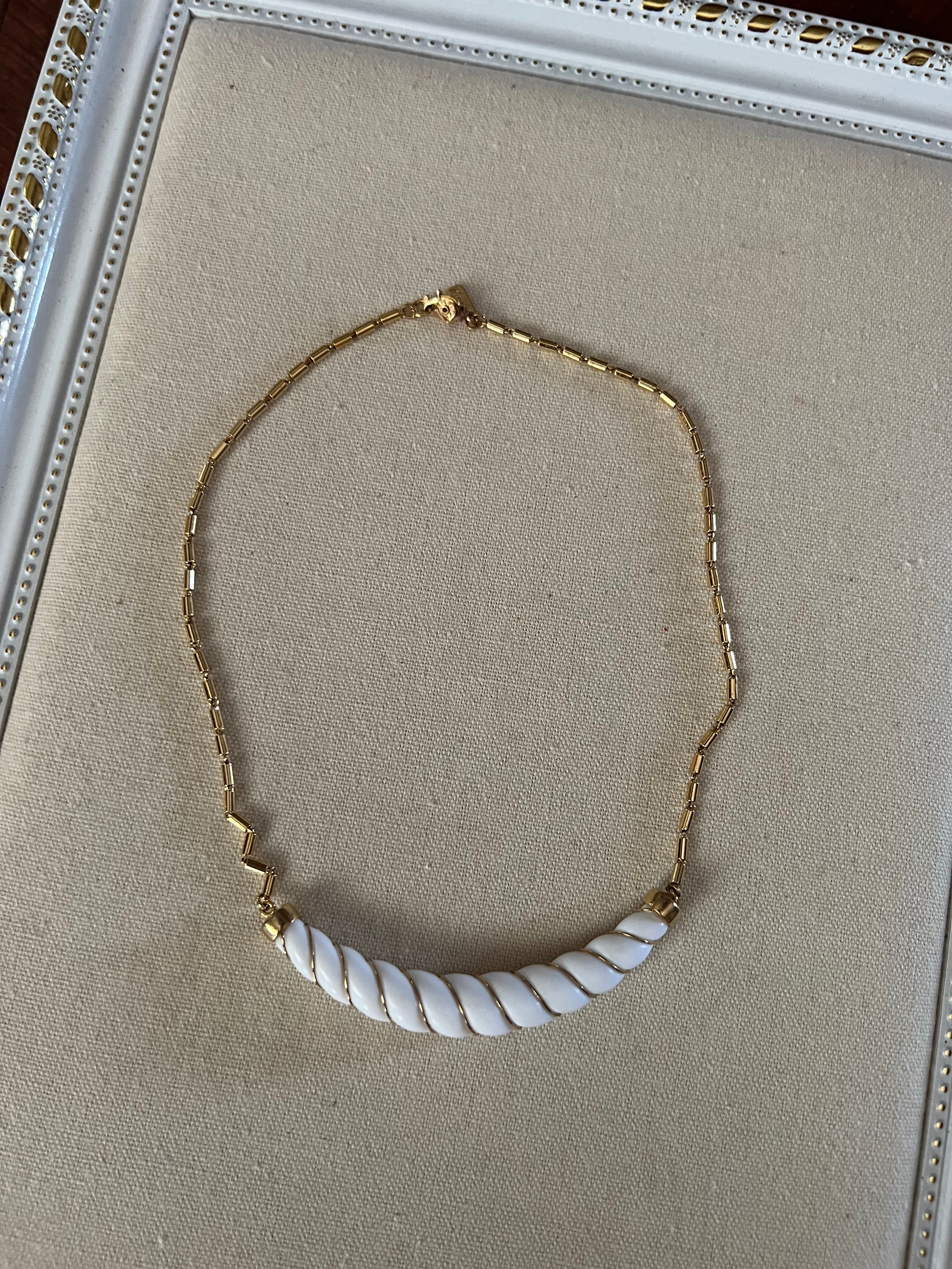 Vintage Monet Two Tone Necklace