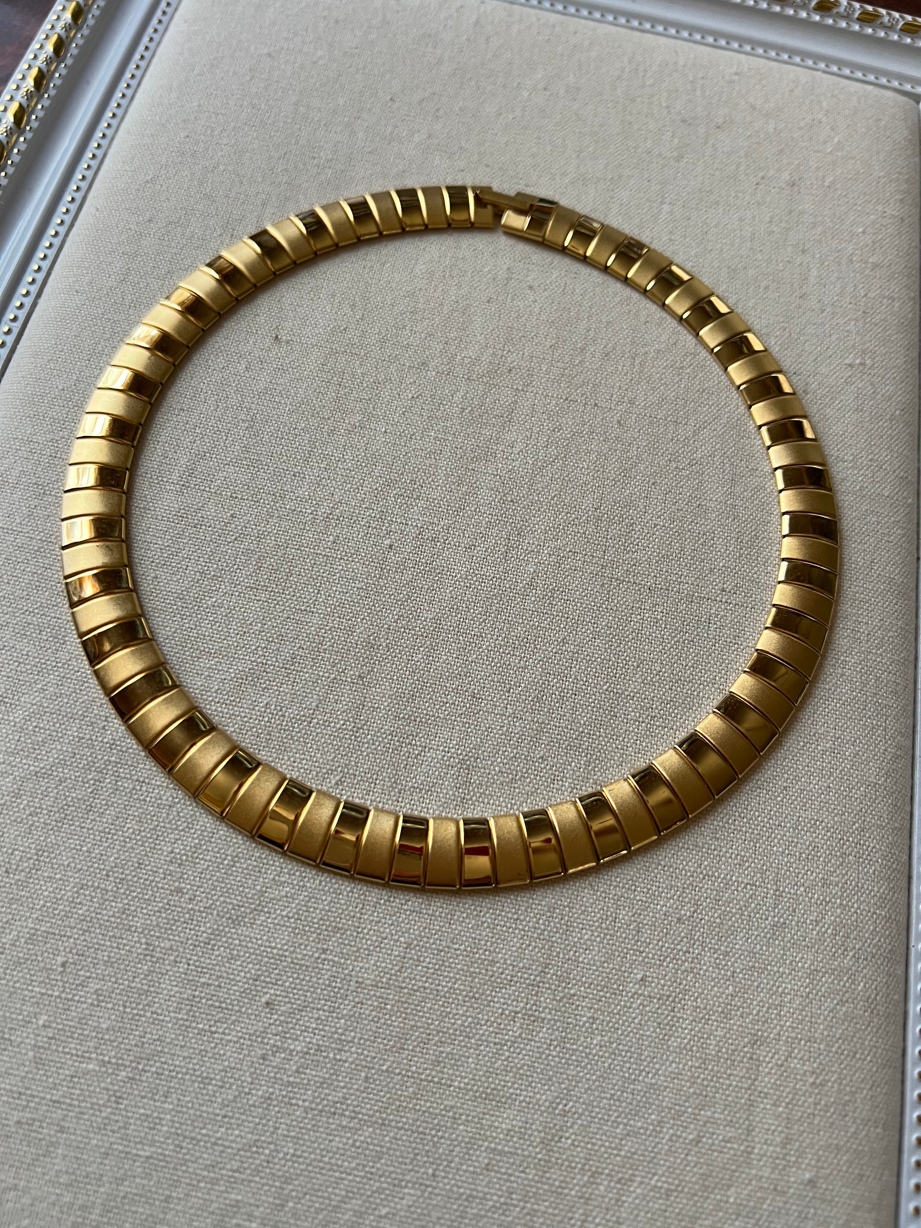 Vintage Statement Gold Necklace