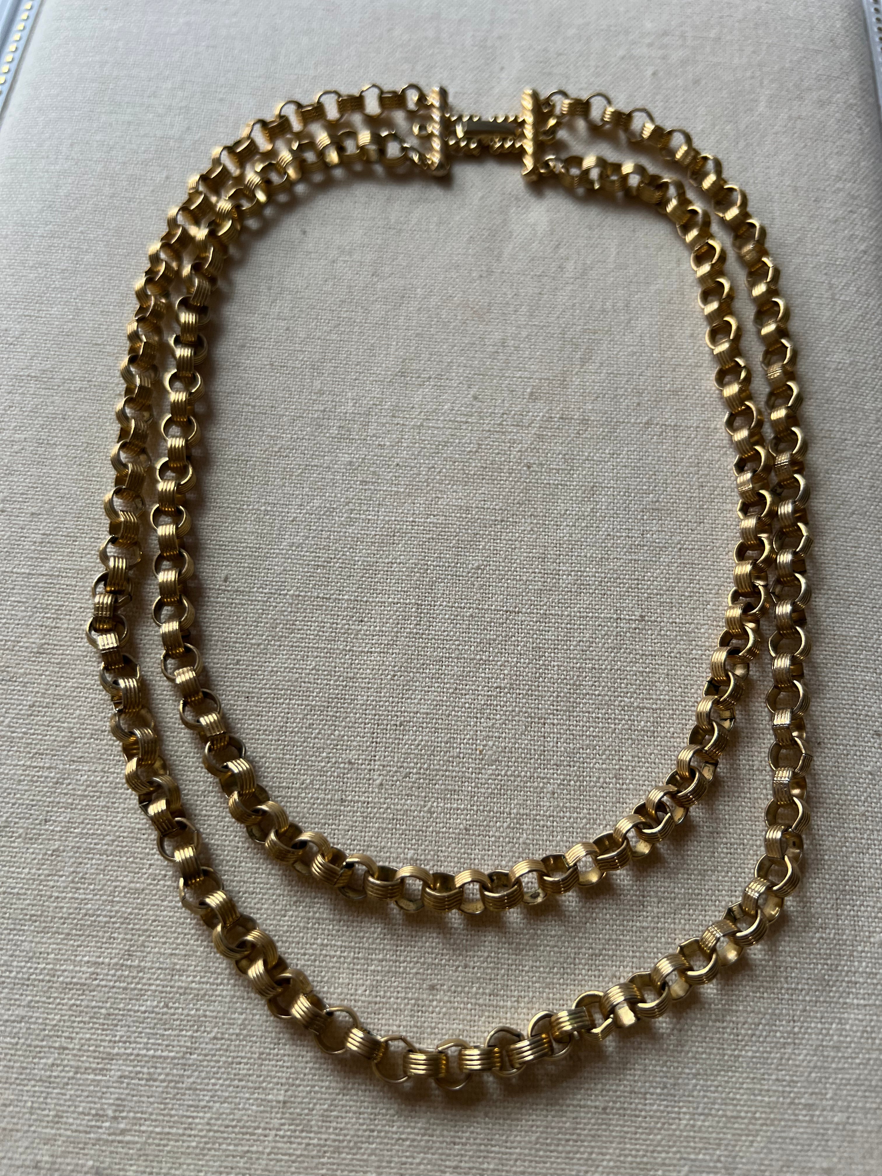 Vintage Layered Gold Necklace