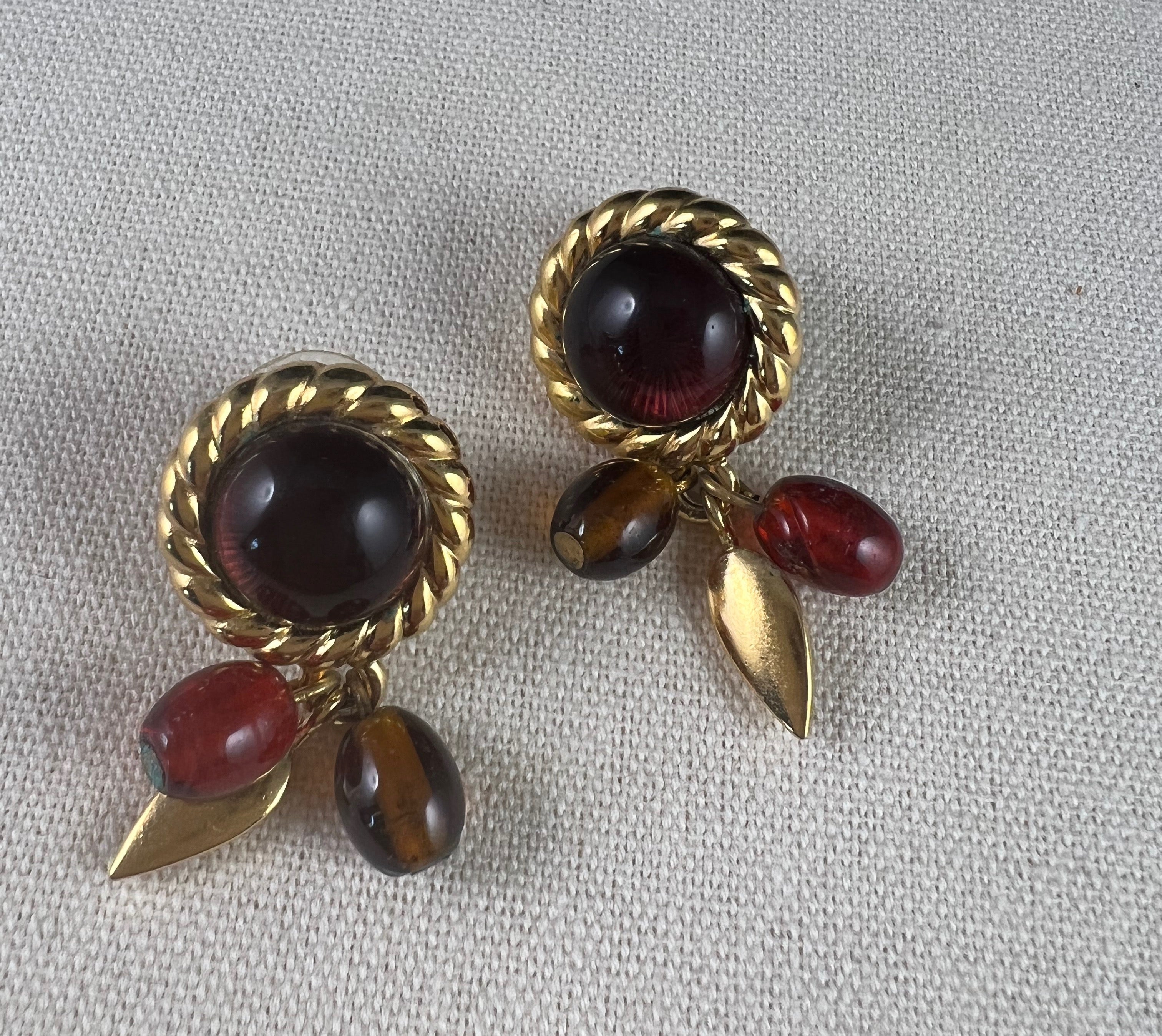 Trifari Dangle Vintage Earrings