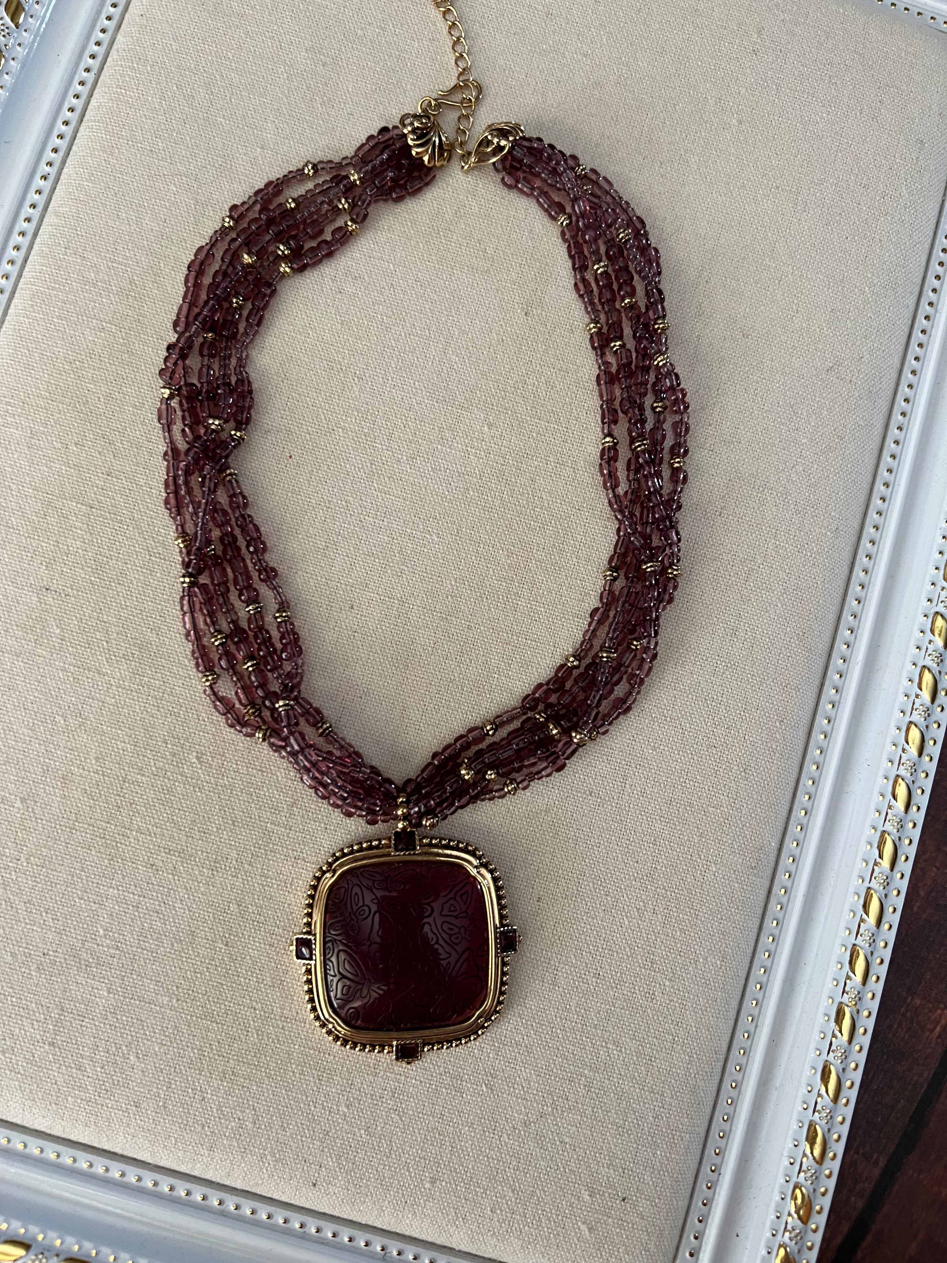 Vintage Monet Beaded Necklace