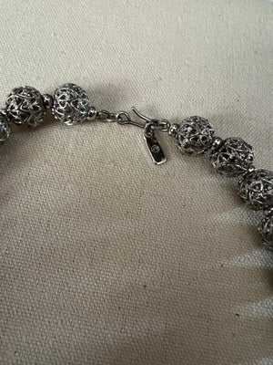 Silver Monet Vintage Necklace