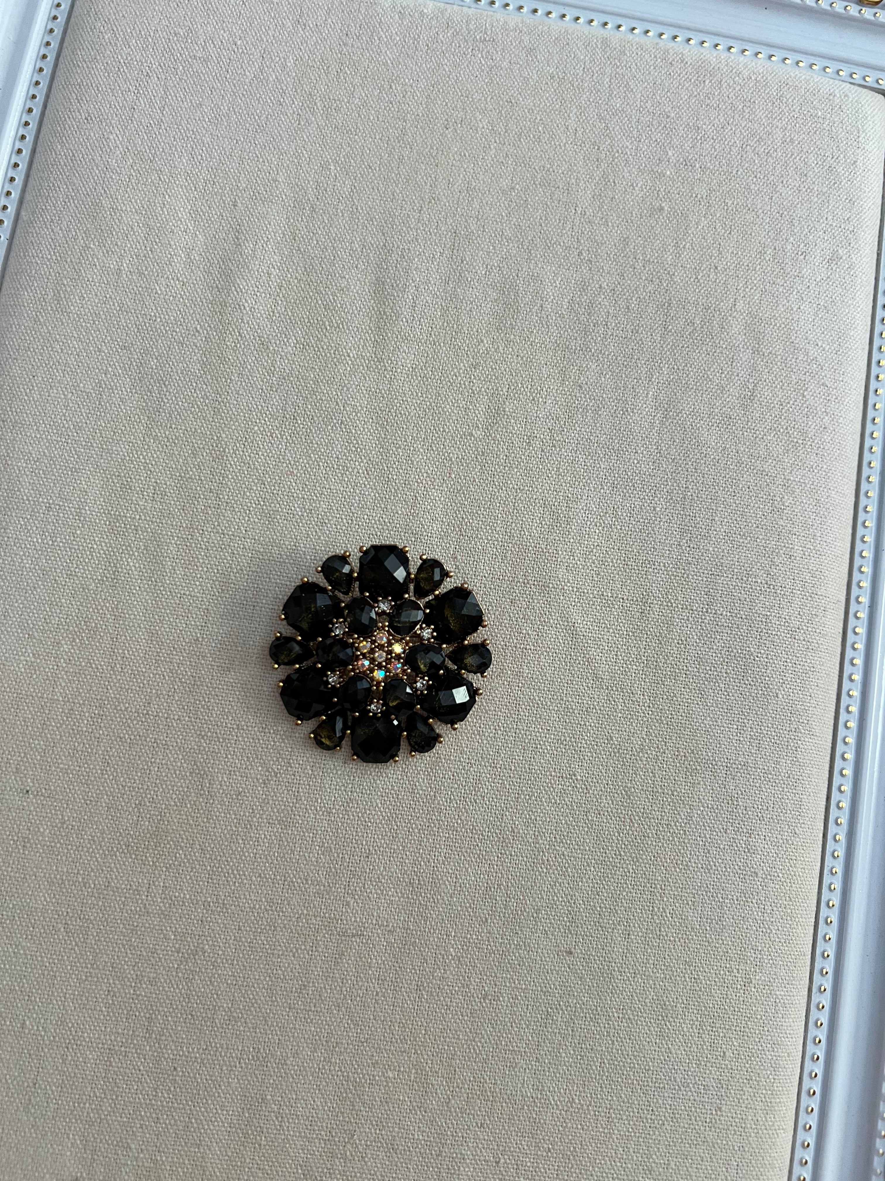 Vintage Crystal Rhinestone Brooch Pin