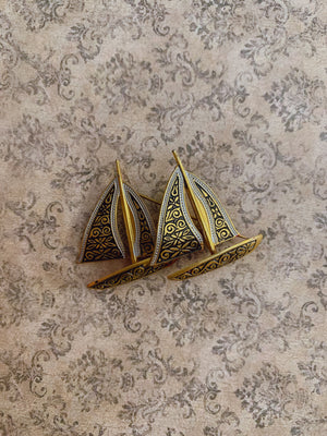 Nautical Ship/Boat Vintage Brooch/Pin