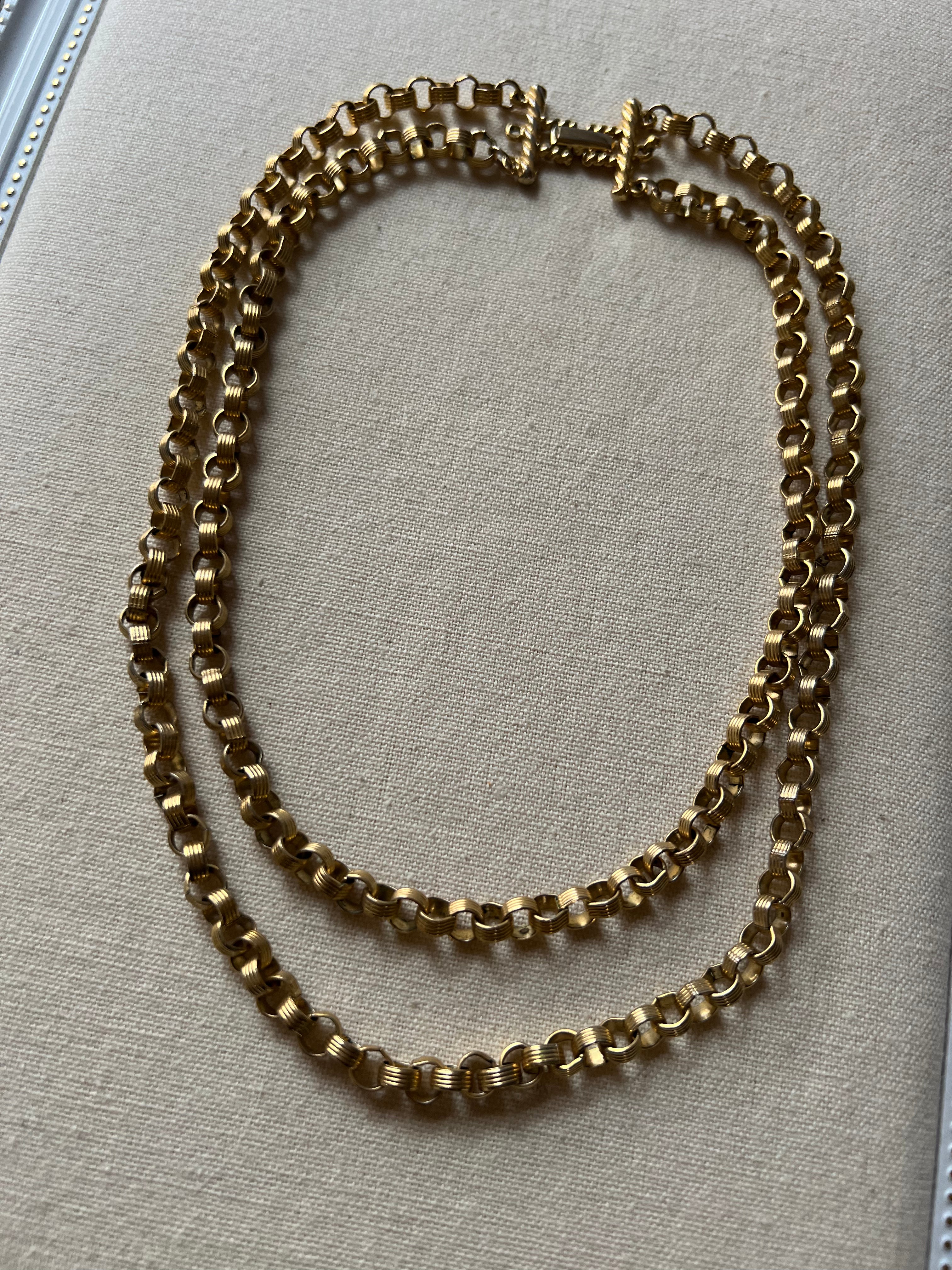 Vintage Layered Gold Necklace